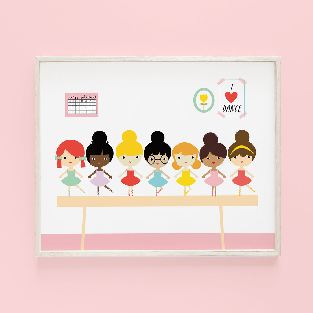 The Girl Friends Ballerinas (white background)
