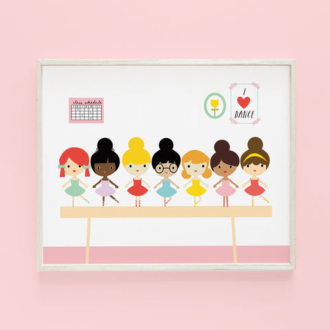 The Girl Friends Ballerinas (white background)