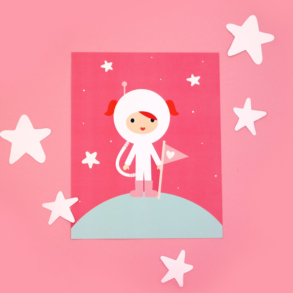 "Astronaut" Ginger Art Print