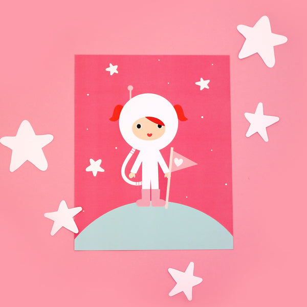 "Astronaut" Ginger Art Print