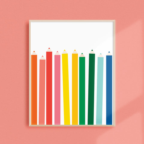 Pencils Art Print + Binder Cover (Digital)